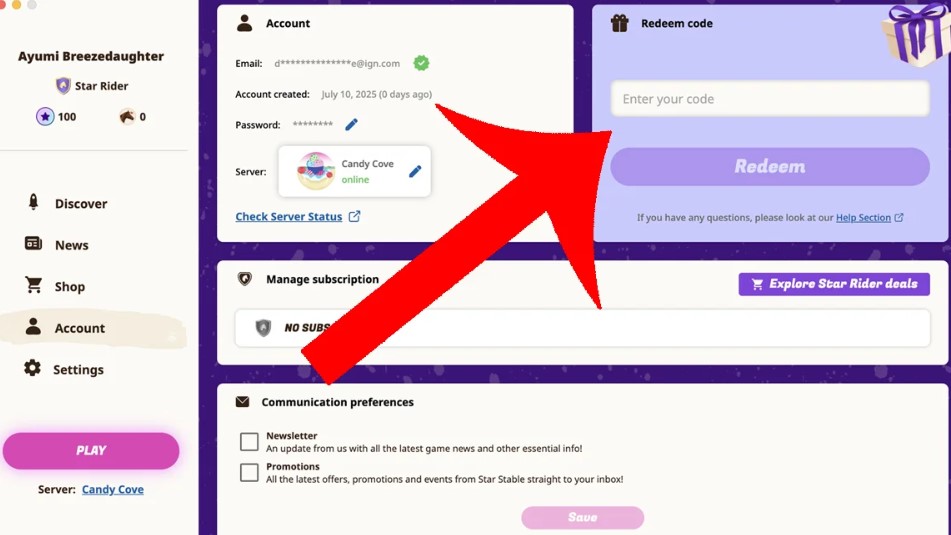 Star Stable Codes