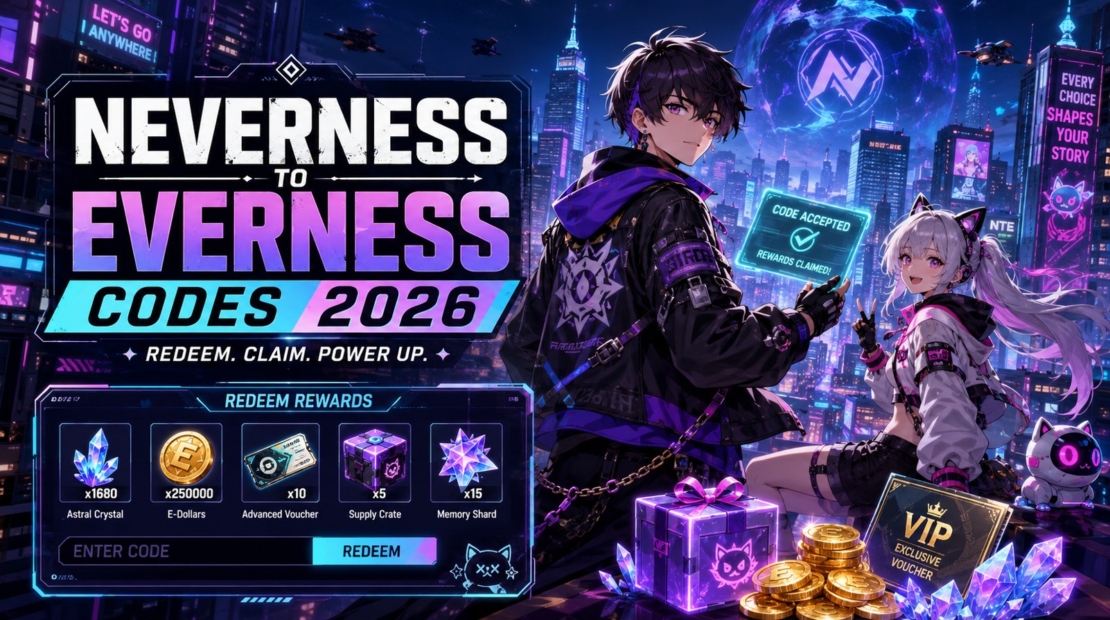 Neverness to Everness Codes (July 2026)