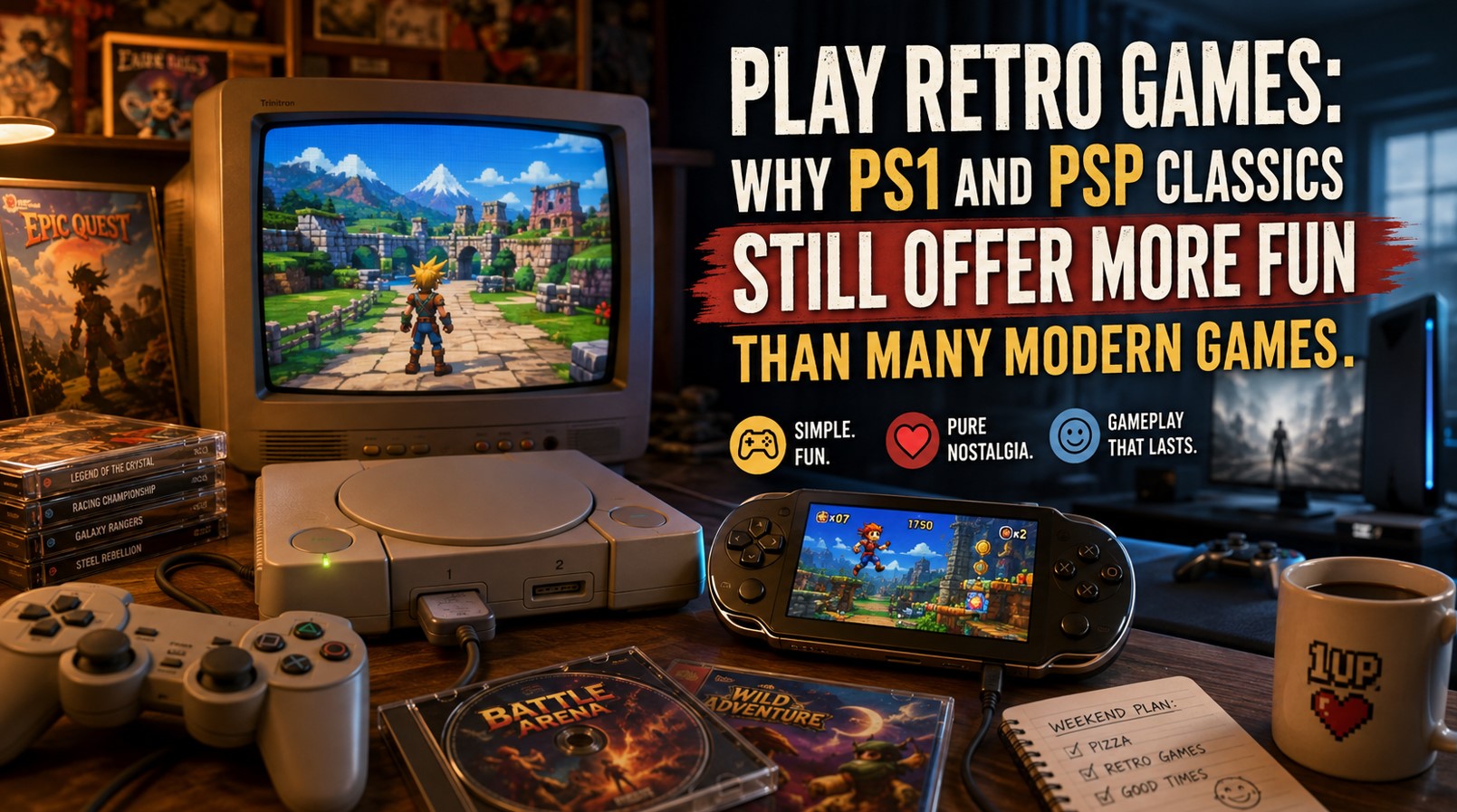 Play Retro Games: Why PS1 and PSP Classics Offer More Fun Than Modern Games