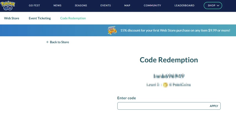 Pokémon Go Codes