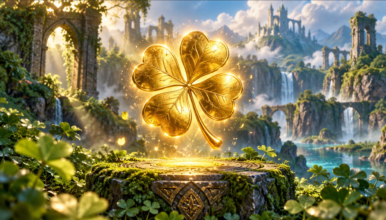 Golden Clover Easter Egg