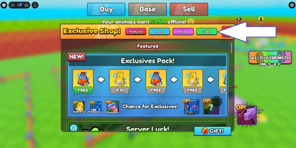 Open Sea for Animals codes