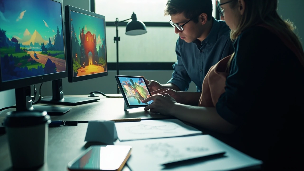 Android game app development company team working on a project